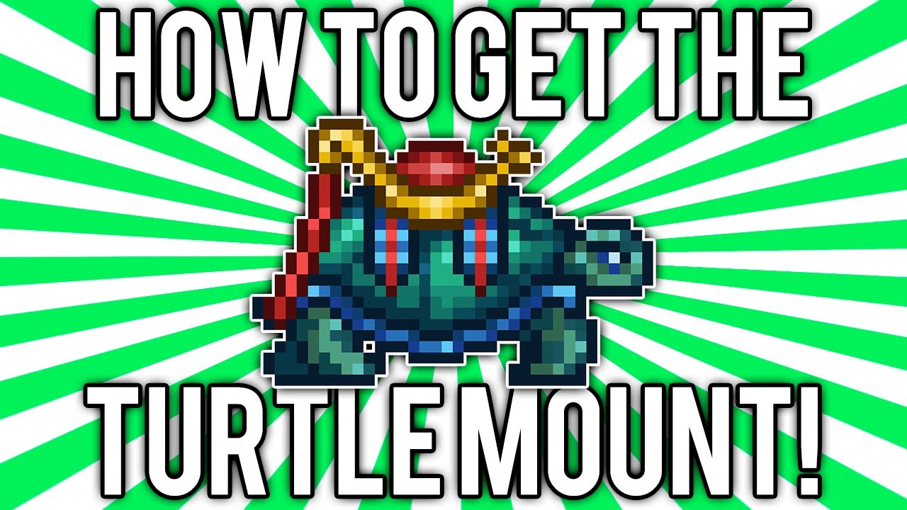 Terraria 1.2.4: Turtle Mount! (Hardy Saddle Summoning Item) @demizegg