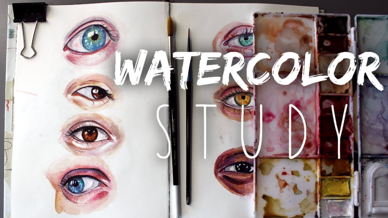 Sketchbook Watercolor Eye Study