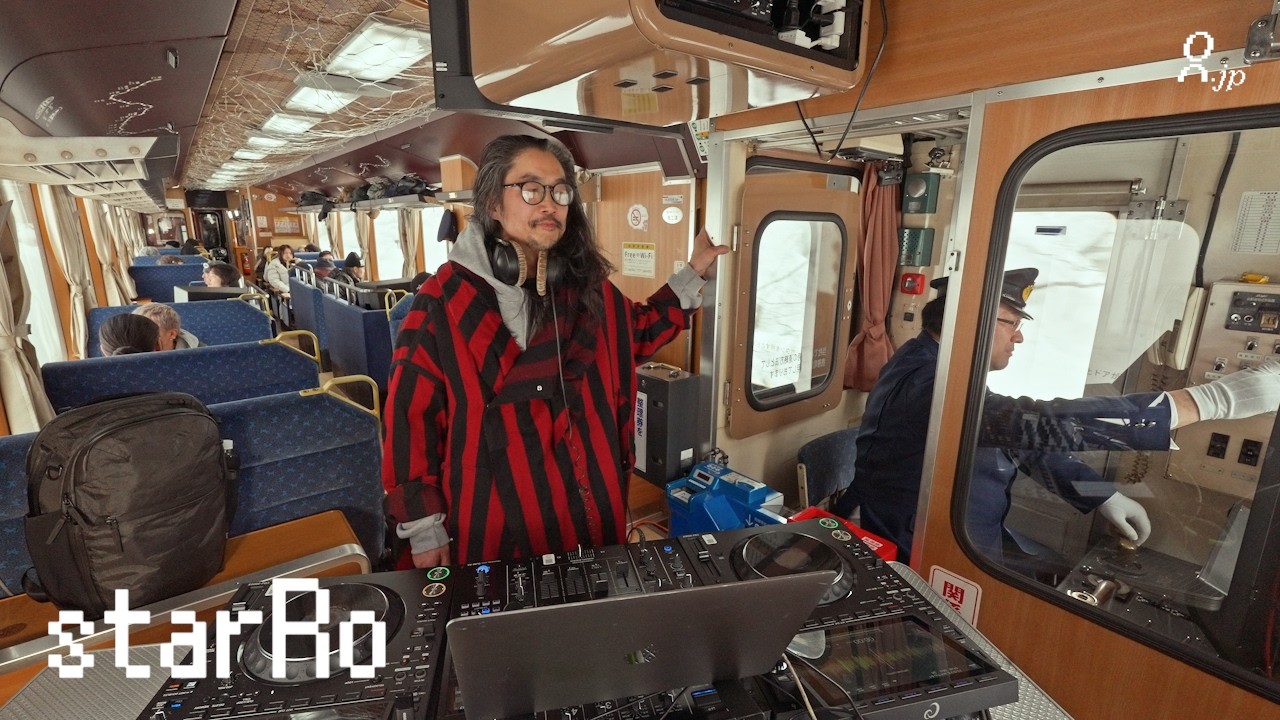 chill eclectic mix in a Japanese winter train l starRo l Login.jp x Aer l jazz soul ethnic