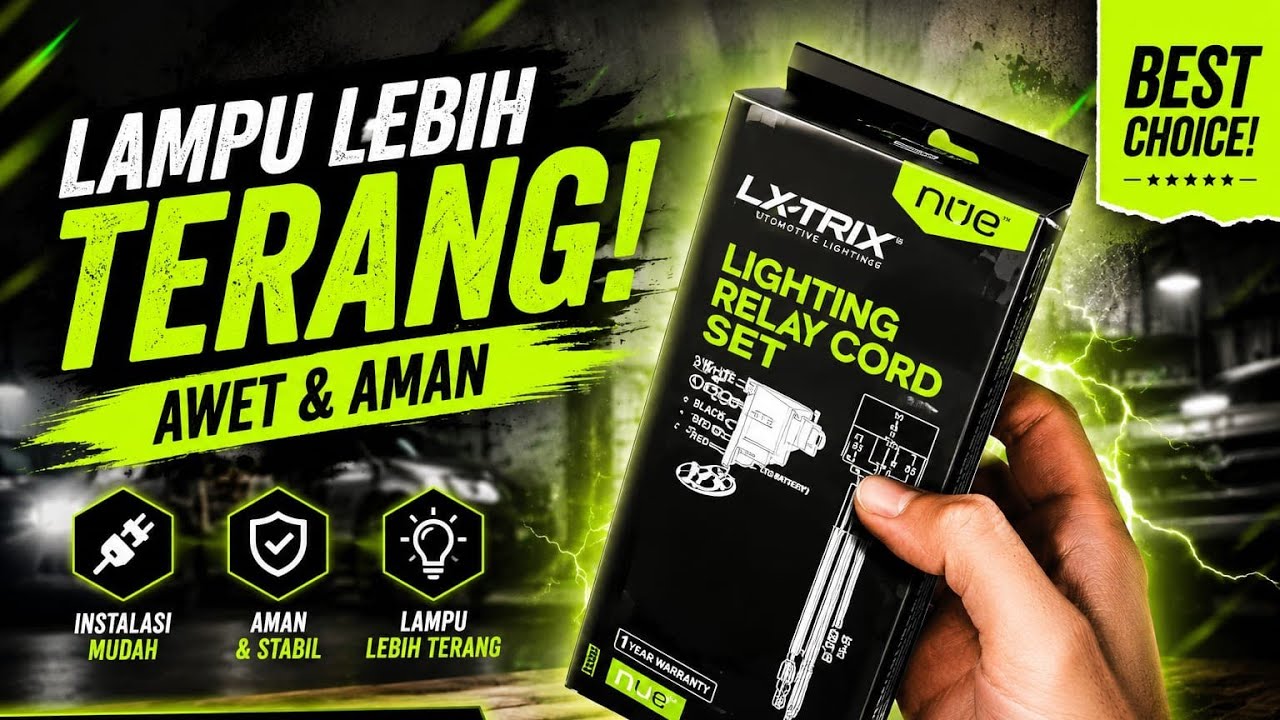 RELAY SET LAMPU TEMBAK + KABEL HIGH POWER 2 IN 1 LX-TRIX - UNBOXING RELAY SET NINE LX-TRIX RL5