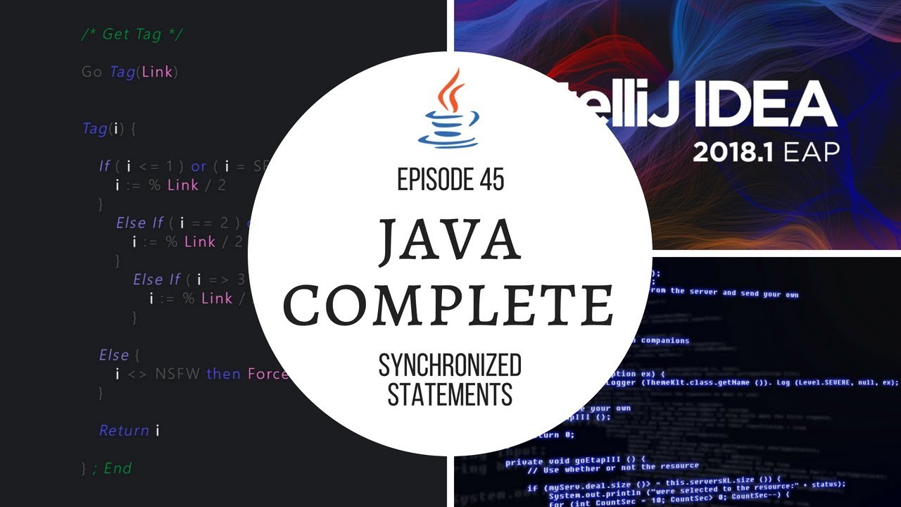 Java Complete Tutorial Ep. 45 - Synchronized Statements