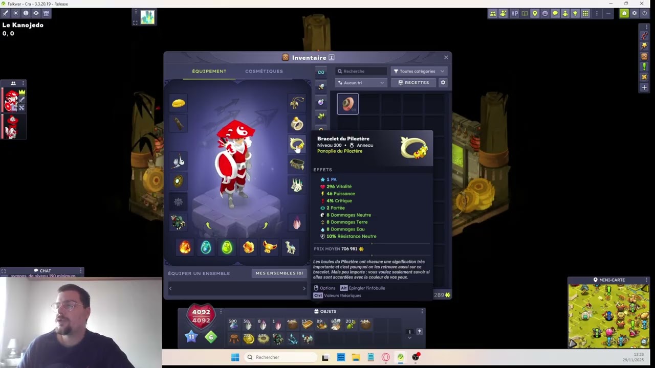 Stuff Cra multi do crit lvl 200 Dofus 3