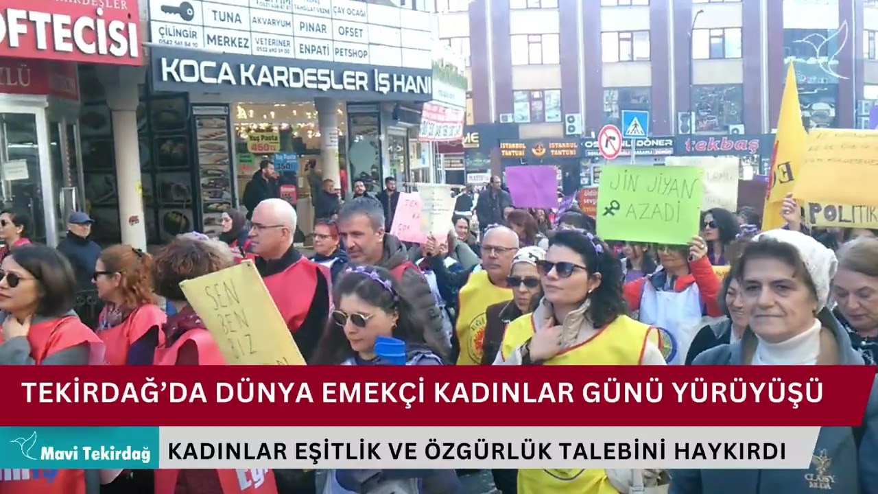 Kadın yürüyüşünde yükselen ses: Kadınlar hediye değil, eşitlik ve özgürlük istiyor