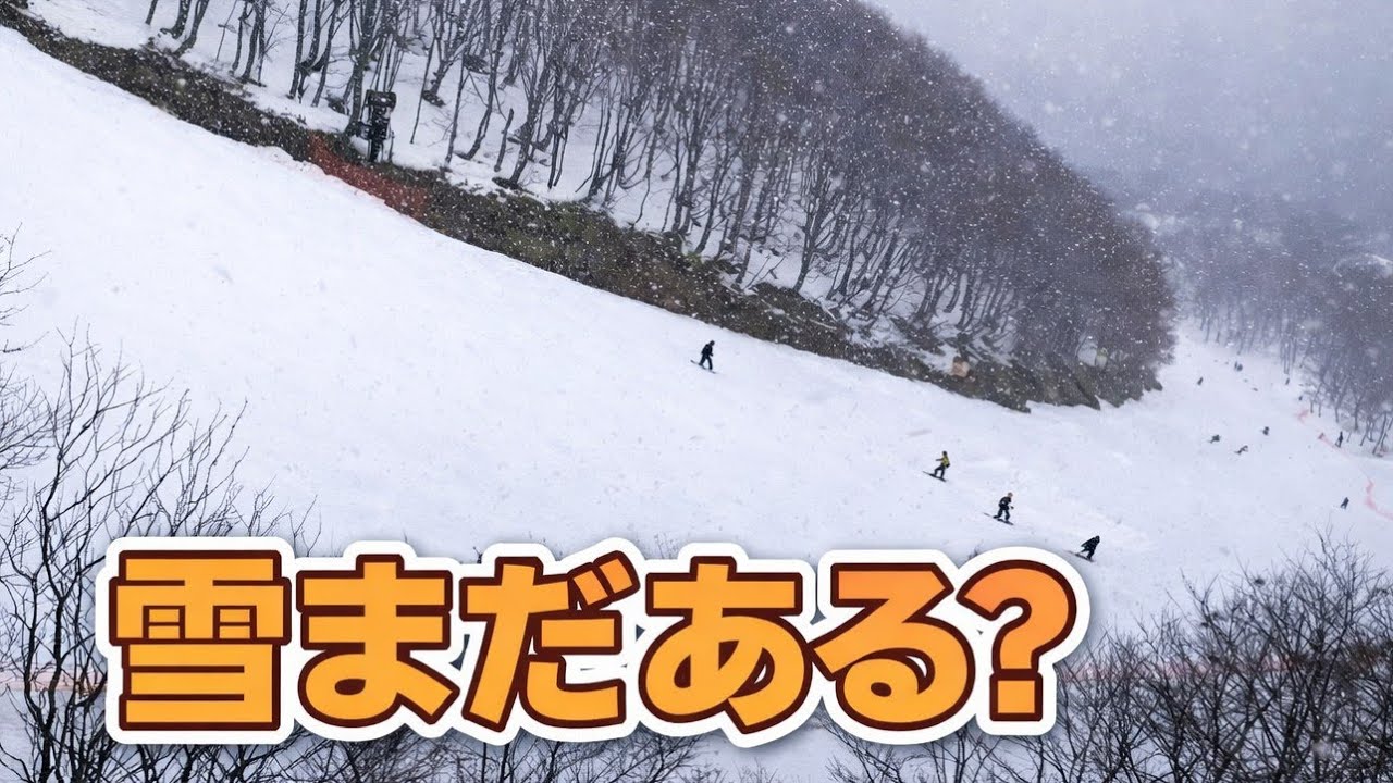 高鷲スノーパークいつまで滑れる？ゴンドラから見るゲレンデ、発見がたくさん！3月18日水曜日