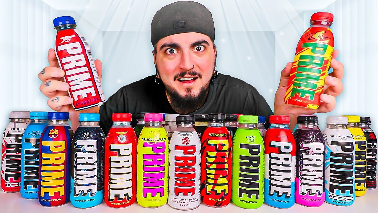 PROVEI E MISTUREI TODAS AS BEBIDAS PRIME HYDRATION (arrependi-me...)