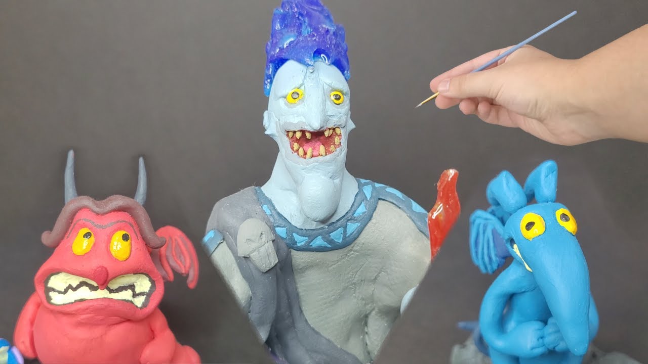 Convertí un pedazo de arcilla en Hades de Disney | DIY diorama de arcilla polimérica