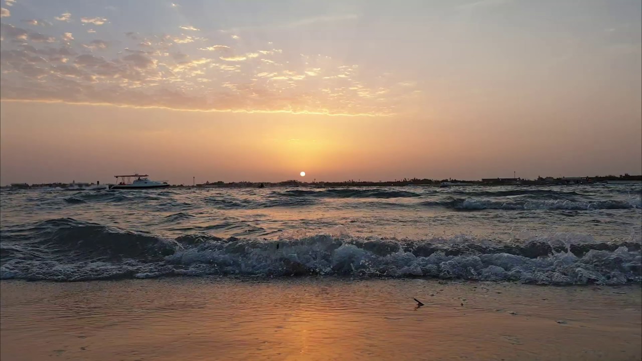 Red Sea Beach Sunset - Relaxing Video