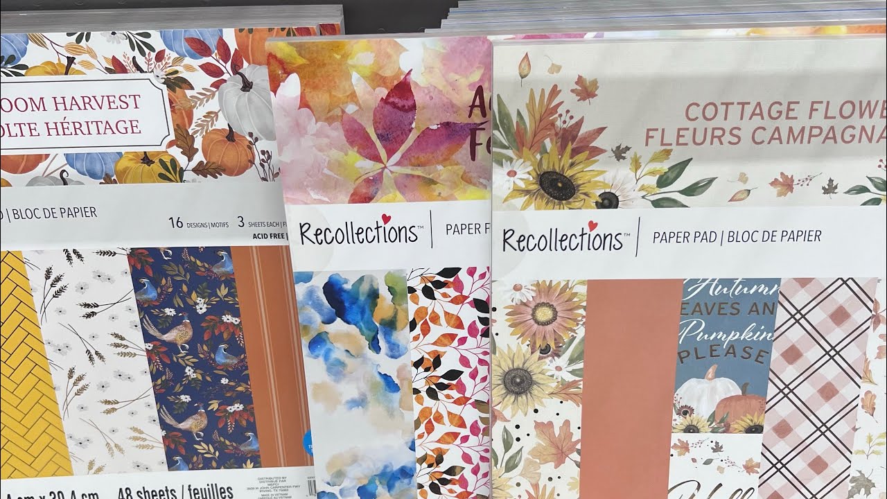 Michael&rsquo;s fall paper pads & Halloween decor / shop with me