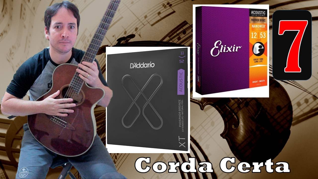 Aula 07 de Violão com o CP - Qual corda de violão comprar - Modelos simples e Avançados