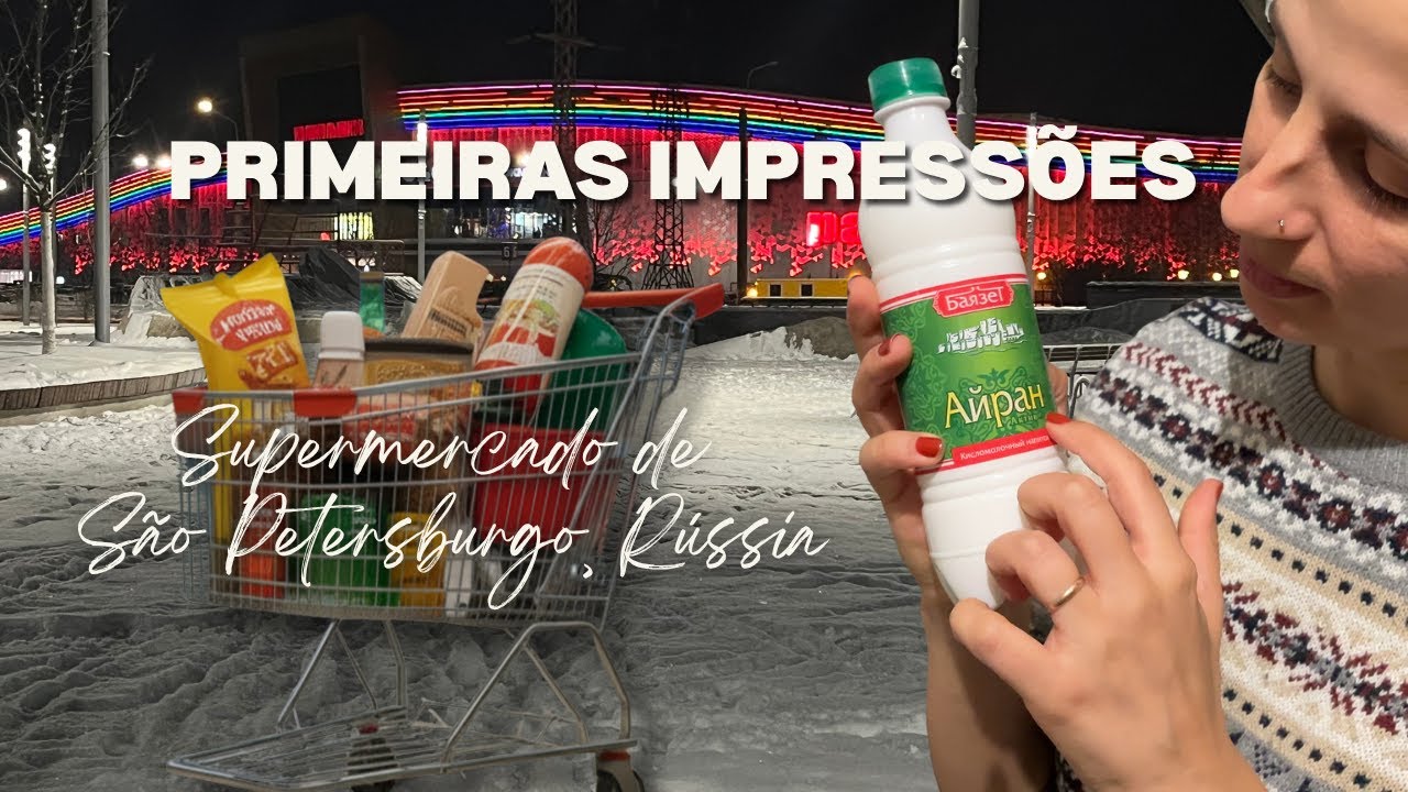 Veja o que eu encontrei em um supermercado de São Petersburgo na Rússia