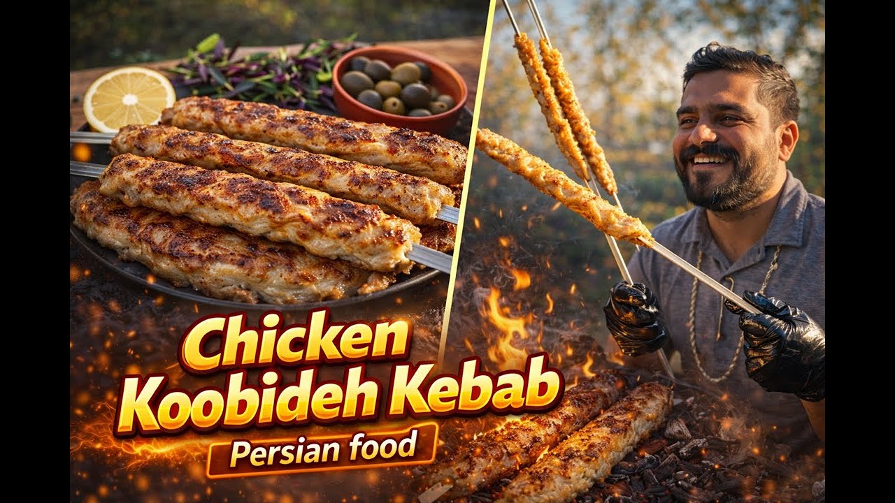 How to Make Juicy Chicken Koobideh Kebab 🍗| Easy Persian Kebab Recipe