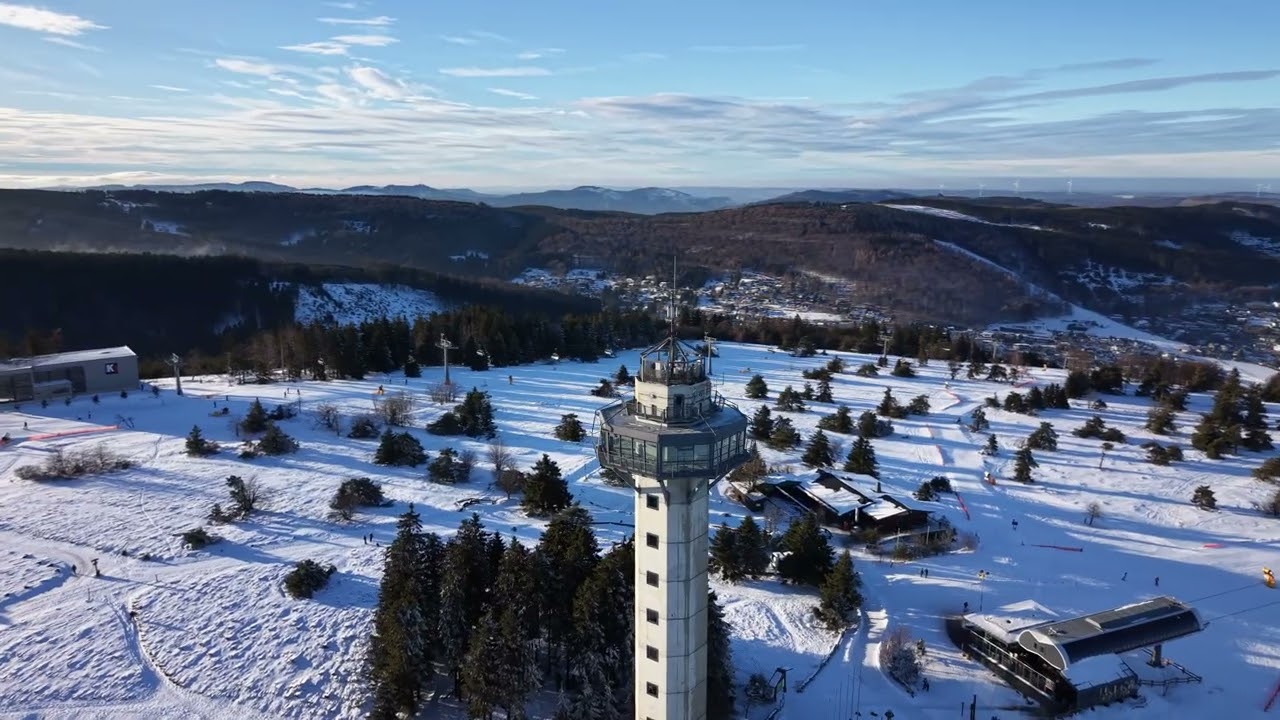 Ettelsberg from above. DJI Mini 5 Pro. Winter Landscape