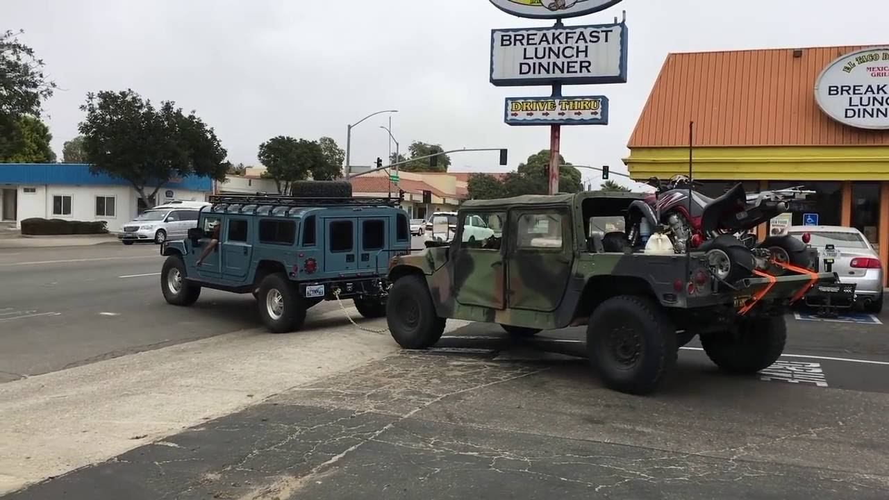 humvee flat tow hummer h1