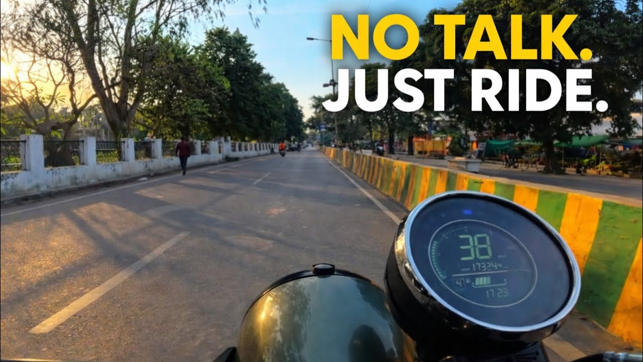 Silent Moto Vlog 🏍️ | No Talking Just Ride | Peaceful Bike Ride from Small City