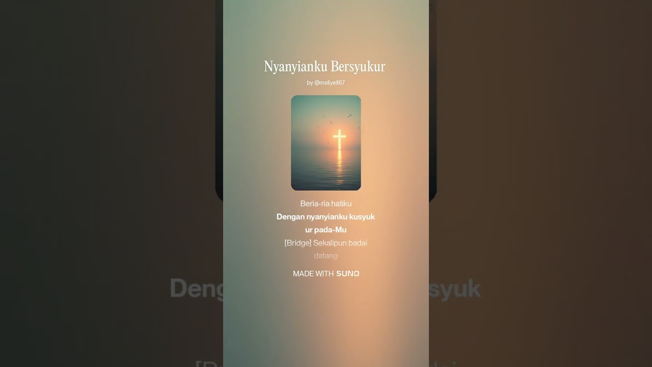Nyanyian ku bersyukur 