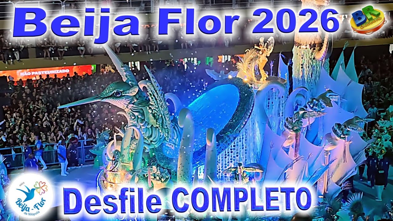 BEIJA FLOR 2026 Desfile COMPLETO 4K 
