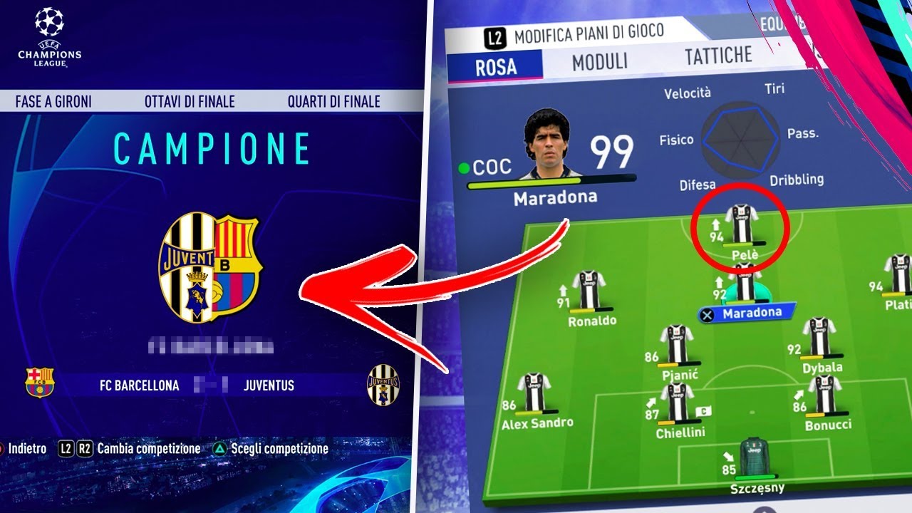 Guardate COSA SUCCEDE se PROVI a VINCERE la CHAMPIONS con le LEGGENDE DI FIFA 19