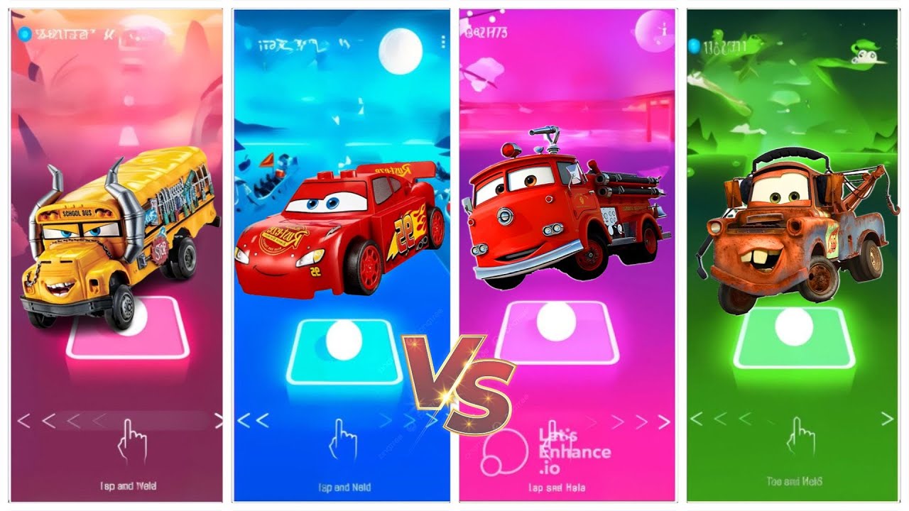 Epik Tiles Hop - Crazy McQueen Monster Tiles Hop Challenge!