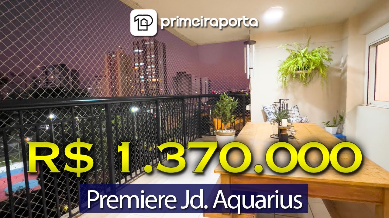 Premiere Jardim Aquarius, apto com 146m privativos e ótima distribuição de espaços, alto padrão!
