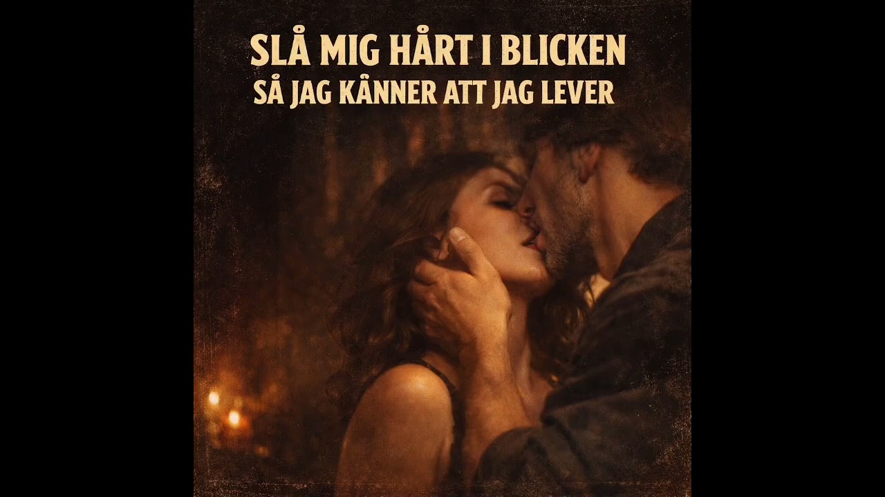 Slå mig hårt i blicken så jag känner att jag lever