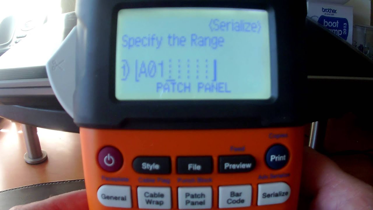 Brother PT-E300 Instructional Video