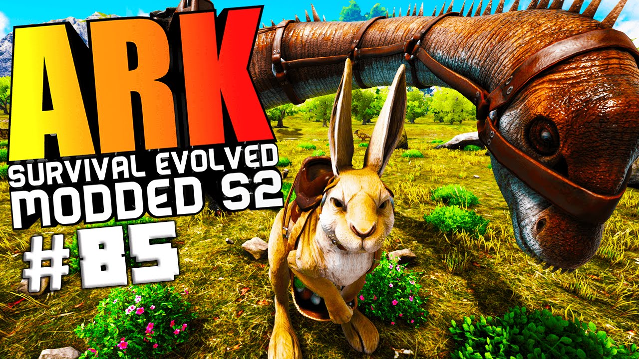 ARK Survival Evolved - DIPLODOCUS TAMING, EASTER BUNNY TAMING, THRONE ROOM Modded #85 (ARK Gameplay)