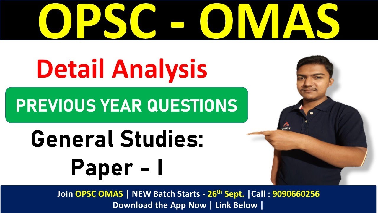 OPSC OMAS | Previous year questions  Analysis | pyramid classes