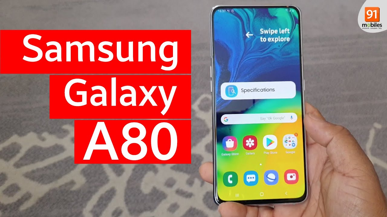 Samsung Galaxy A80: First Look | Hands on | Price | Hindi हिन्दी