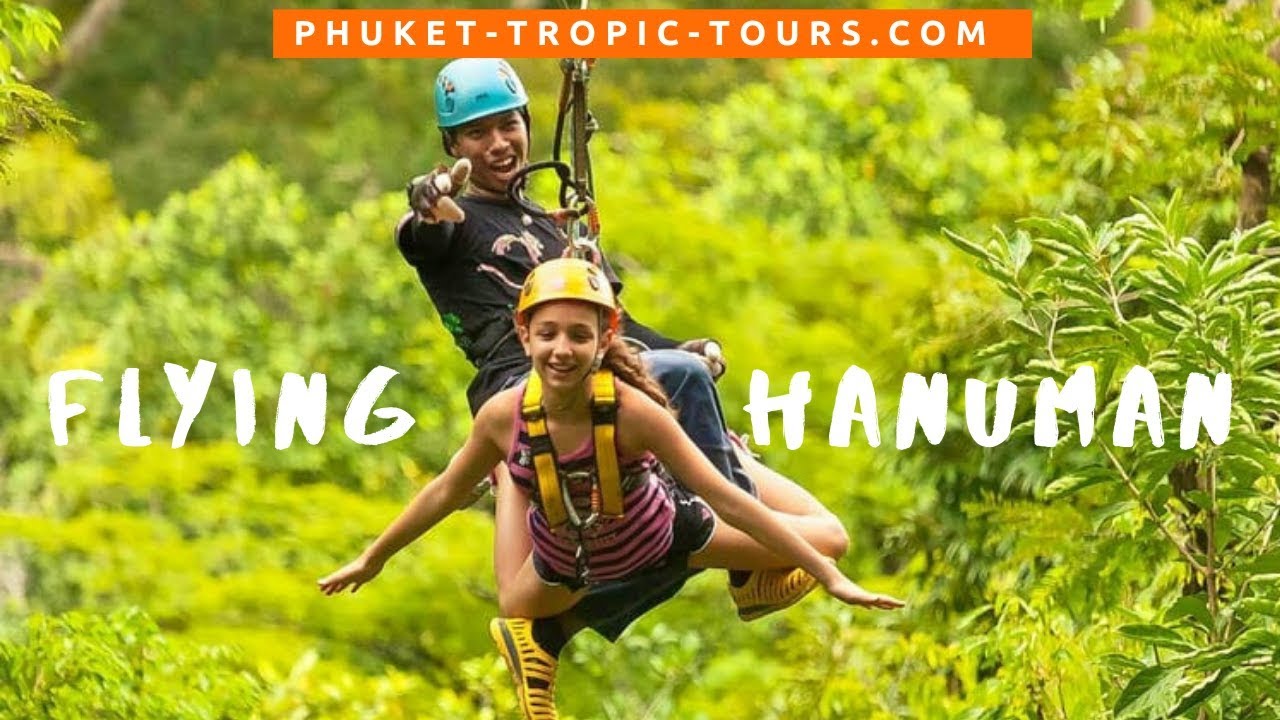 Flying Hanuman Extreme Zipline in Phuket 2019 - Tropic Tours | Skywalk | Video Tour