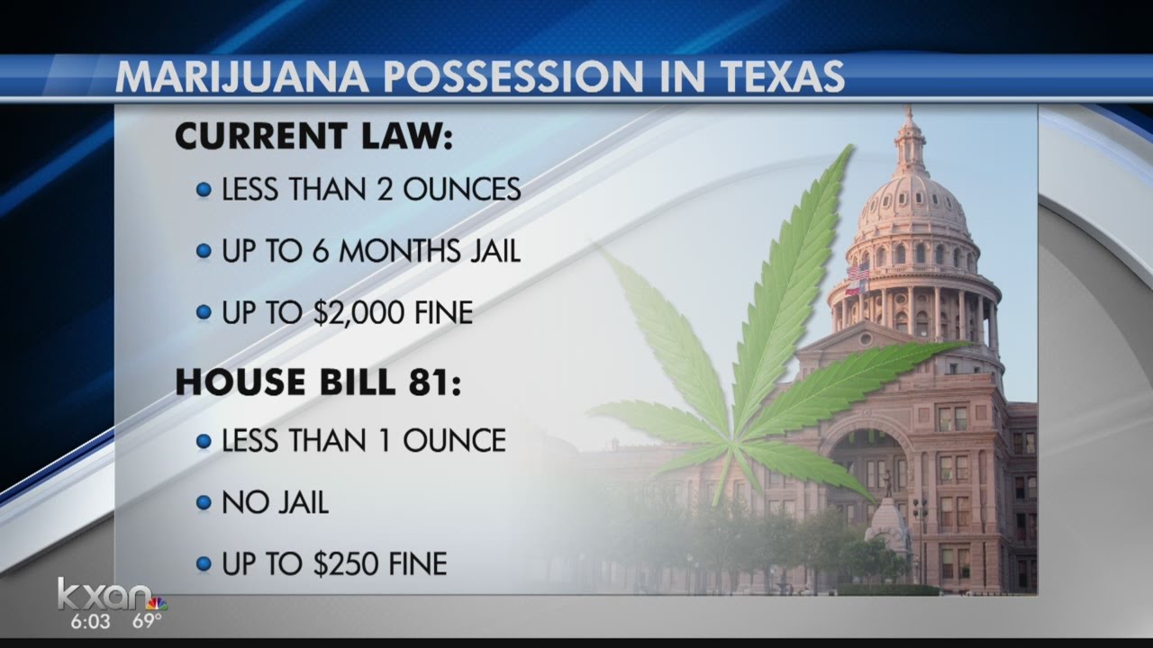 Texas considered decriminalizing possession and use of small amounts of marijuana