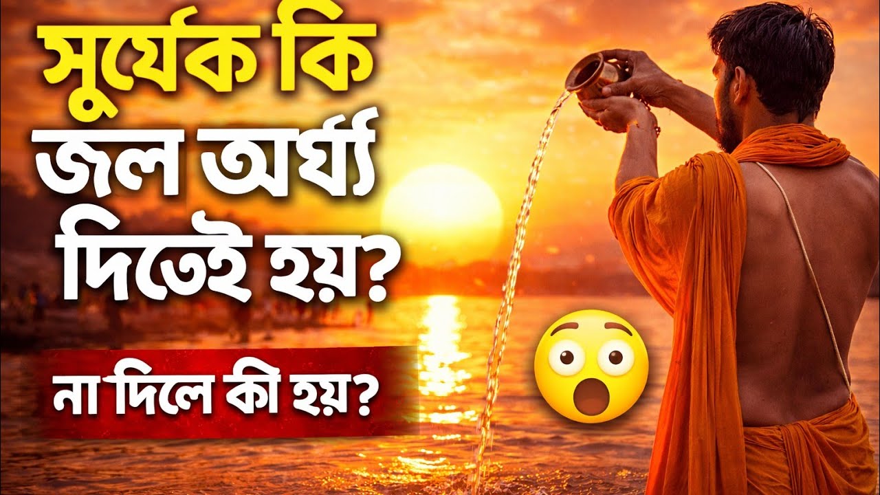 সূর্যকে কি জল অর্ঘ্য দিতেই হয়? না দিলে কী হয়? পুরাণের আসল সত্য ☀️