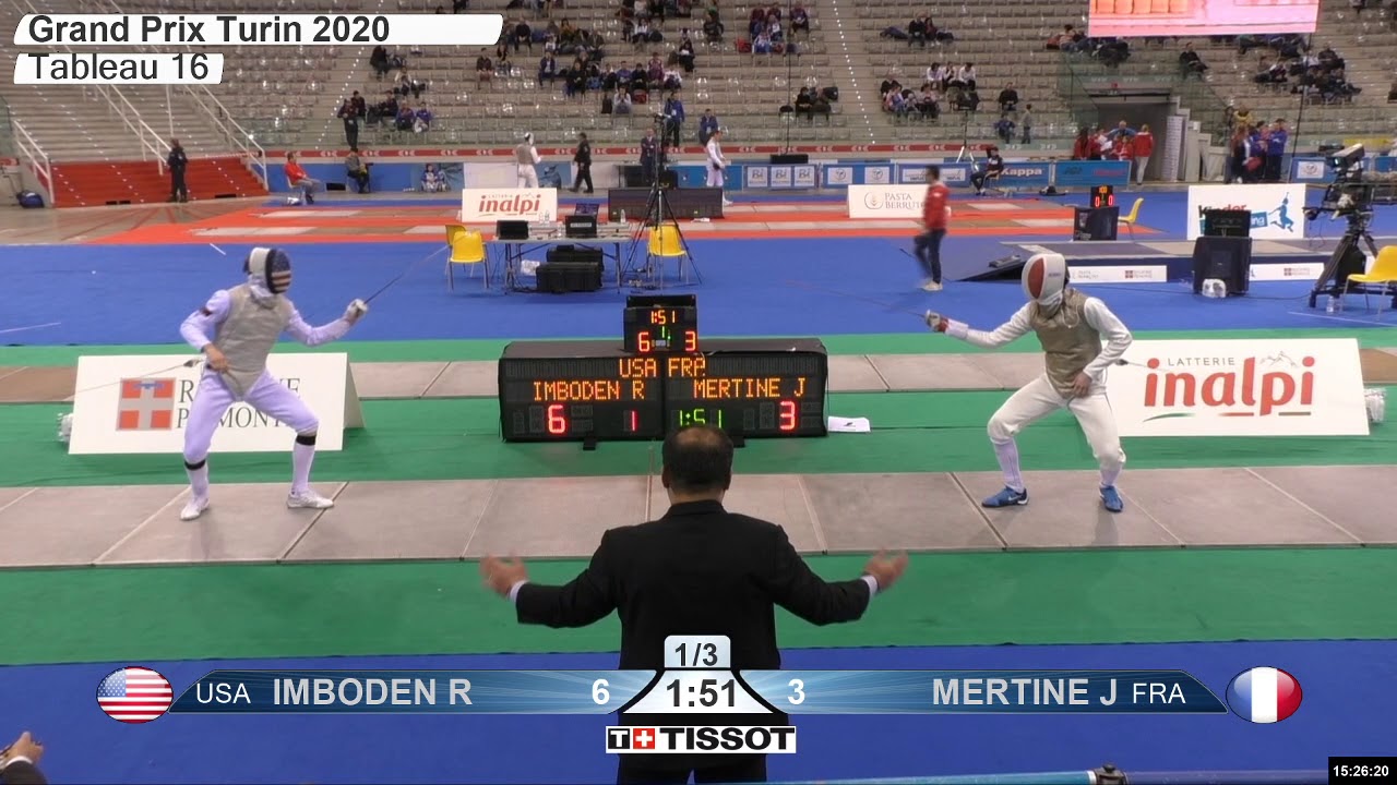 2020 134 T16 05 M F Individual Turin ITA GP GREEN IMBODEN USA vs MERTINE FRA