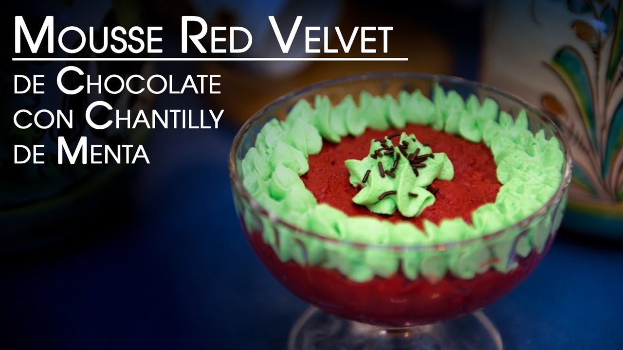 Red Velvet Mousse de Chocolate con Chantilly de Menta