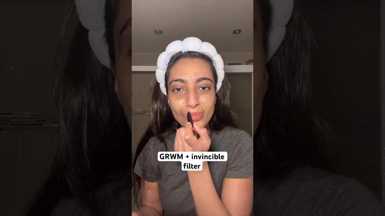GRWM + invincible filter #eczema #eczemascars