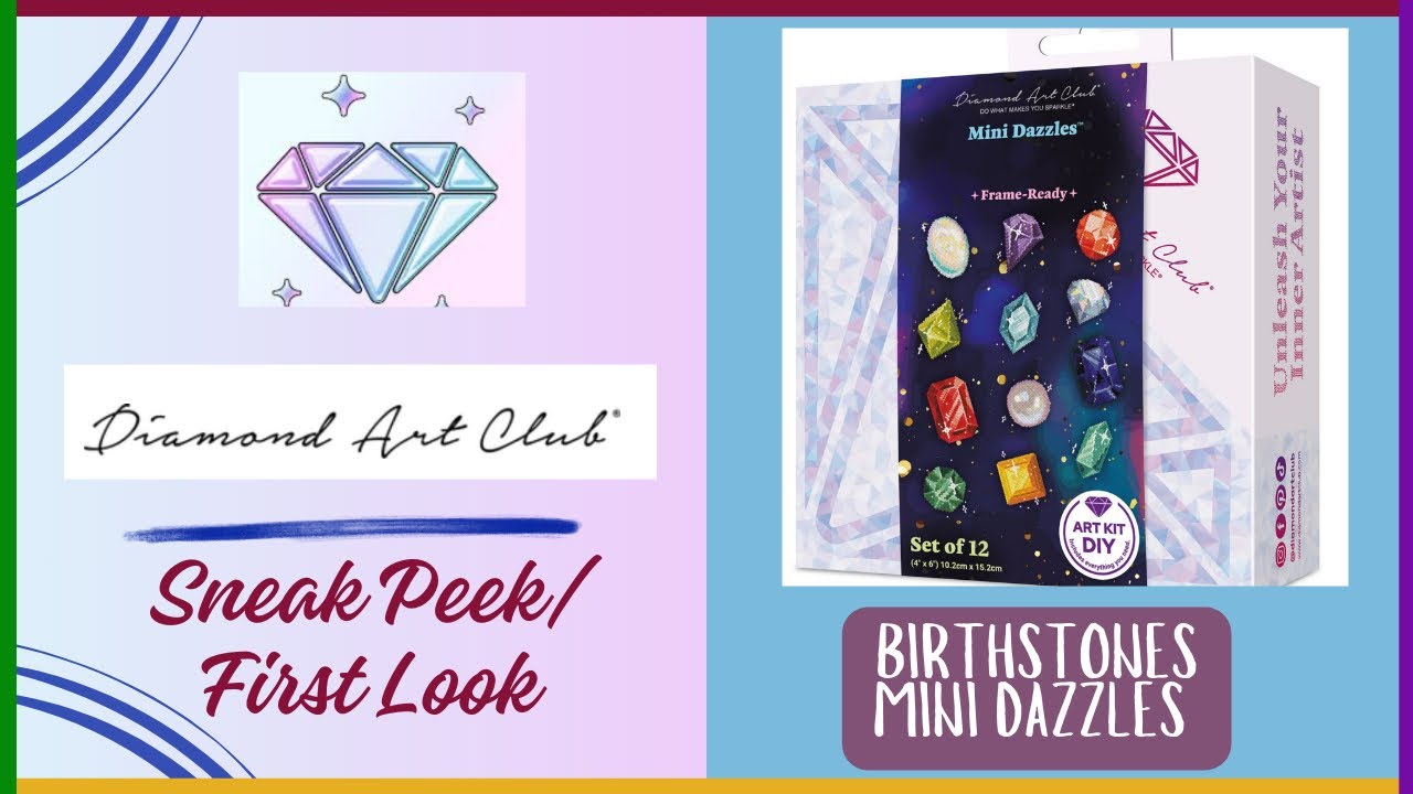 71 Specials!? - Sneak Peek/ First Look of “Birthstones” Mini Dazzles by Diamond Art Club 