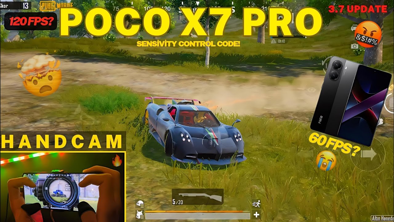 POCO X7 PRO NEW UPDATE 3.7 TEST 120 FPS FULL GRAPHİCS 🤯🔥 SENSİVİTY AND CONTROL 😱
