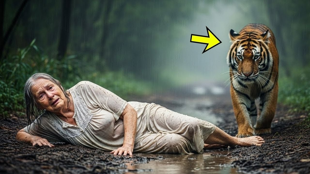 NORA CRUEL VIÚVA ABANDONA SOGRA IDOSA INDEFESA NA FLORESTA, MAS O TIGRE CHEGA AO SEU LADO E…