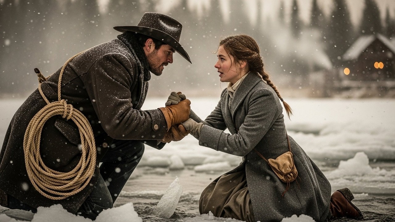 Frozen River Trapped Her, A Cowboy Crossed It For Love