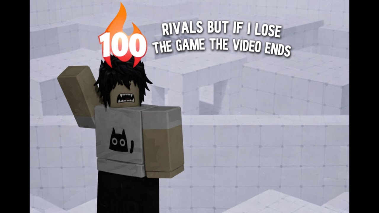 Roblox Rivals But If I lose The Game The Video Ends