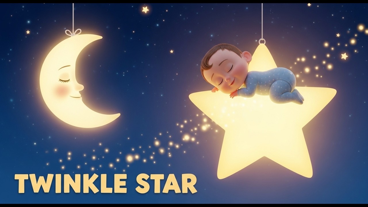 Twinkle Twinkle Little Star ⭐ Baby Lullaby Song for Toddlers & Kids