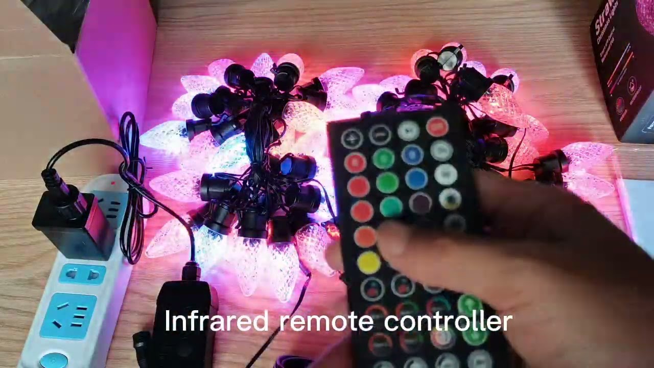 Smart led strawberry string lights,controlled by Hello Fairy App