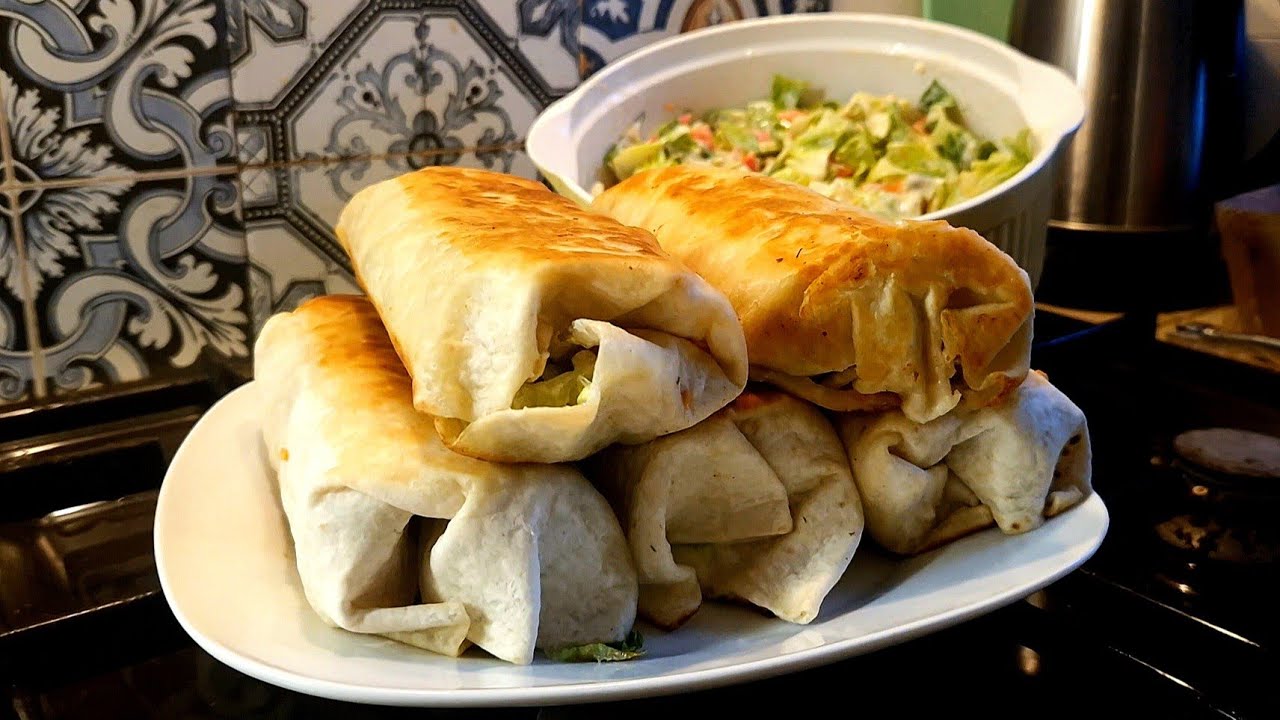 2. I made CHICKEN BURRITO and SALAD recipe!