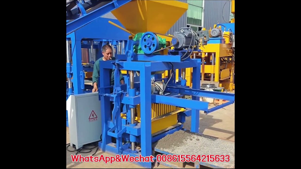 QT40-1#Hollow Block Machine#Semi Automatic Concrete Block Machine#Block Brick Factory In Africa#