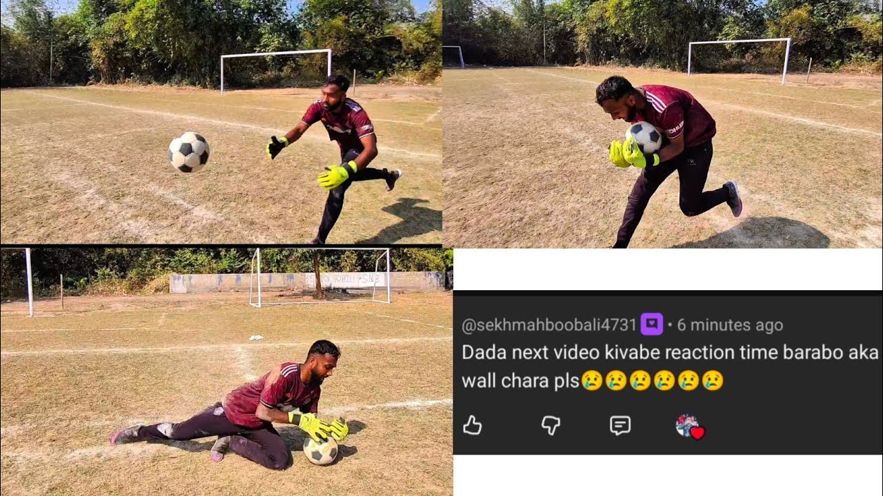 Quick Reaction training for goalkeeper 🔥⚽ || De Mrinmoy 🔥