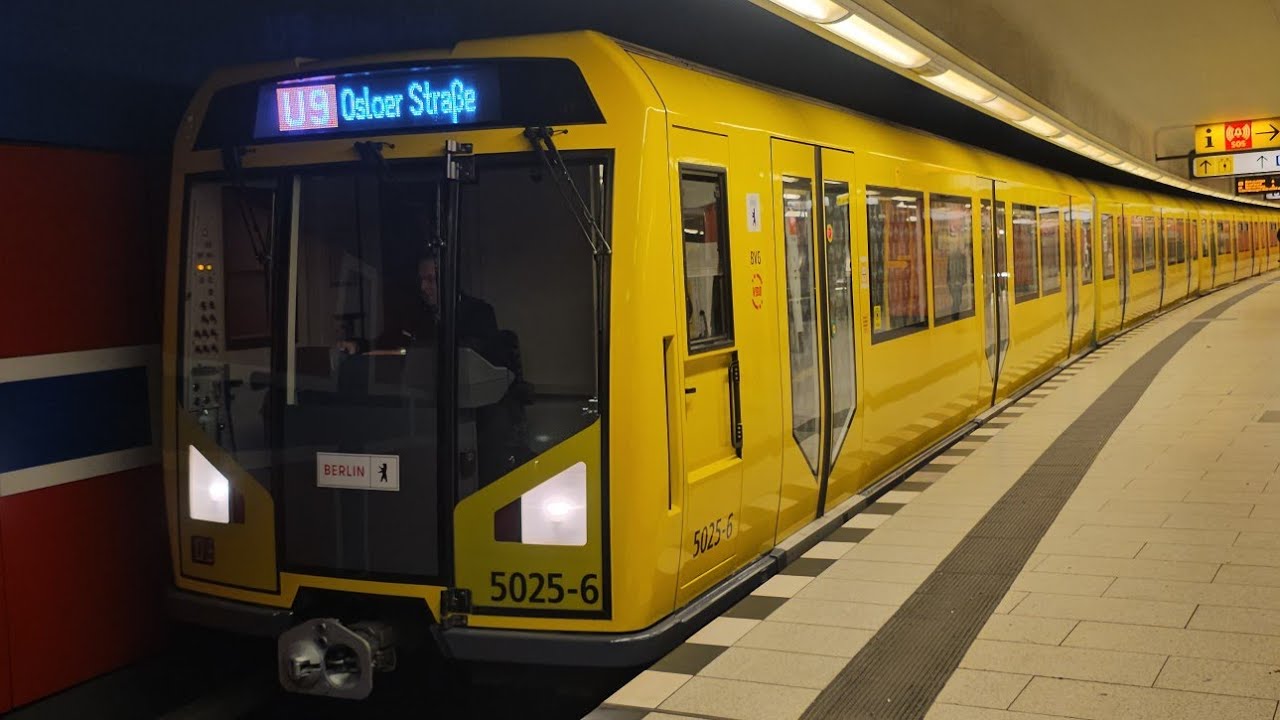 Mitfahrt in der U9 von Rathaus Steglitz bis Osloer Straße im H97 Wagen 5025-1-6 mit HU von der BVG