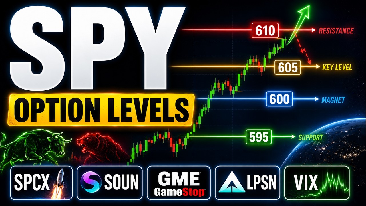 SPY Chart & Option Levels (Technical Analysis)