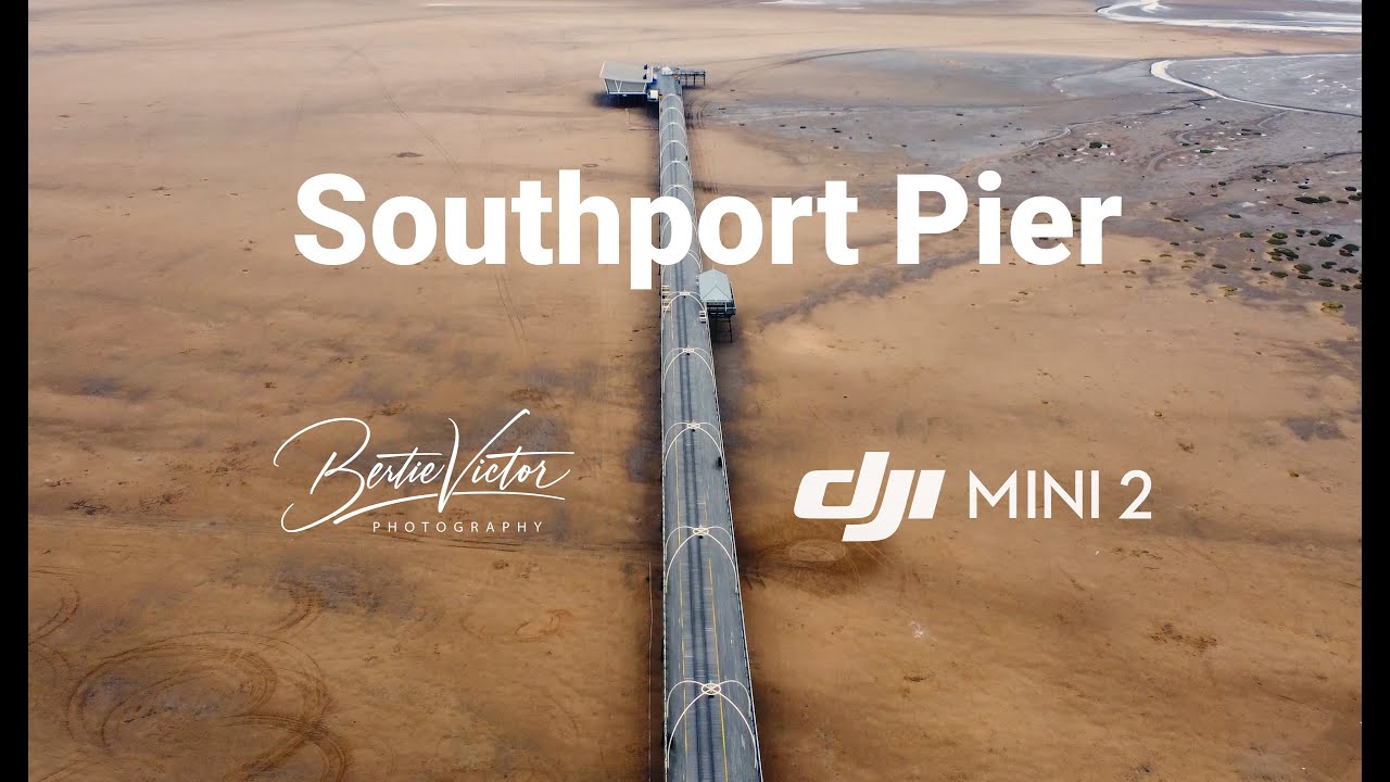 Southport Pier and Marine Lake by Bertie Victor Photography
