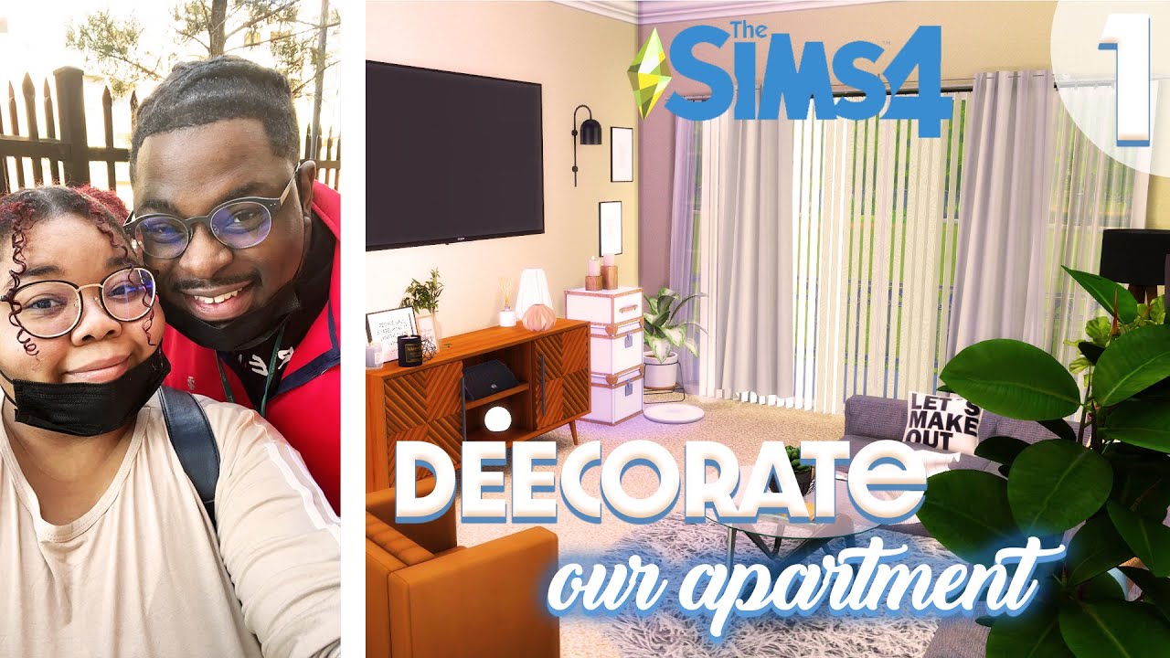 DEEcorate our NEW Apartment in The Sims 4 wiff ME 🛋️ #1 Living Room