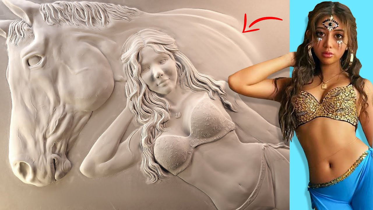 😍 plaster DryWallArt PICTURE into a SCULPTURE