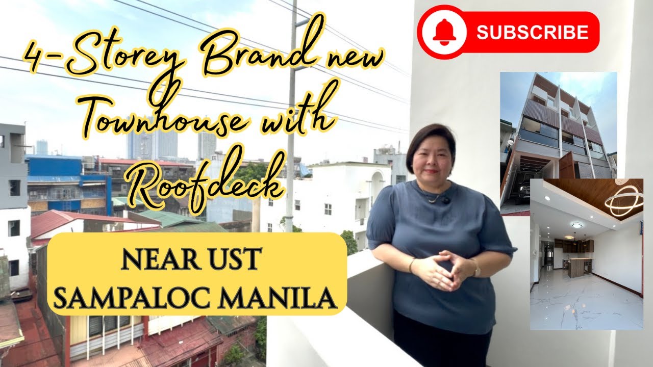 TWN-008-2025 Fabulous Brand new 4-storey Townhouse Unit with ROOFDECK in Sampaloc Manila FOR SALE🏡🏡🏡